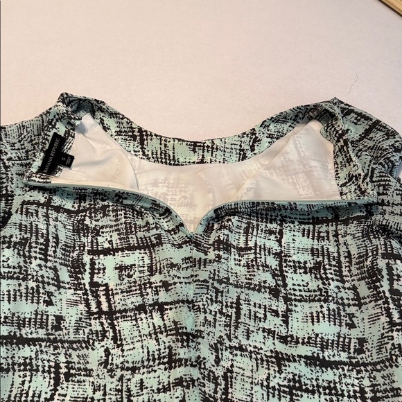 Banana Republic Pleated Neck-Tie Waist Dress in Whipped Mint Size S - Picture 8 of 12